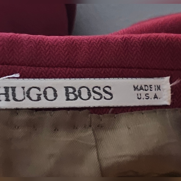 Hugo Boss Men's Holiday Red Sports Jacket Two button 44R Made in the USA. - Picture 11 of 11